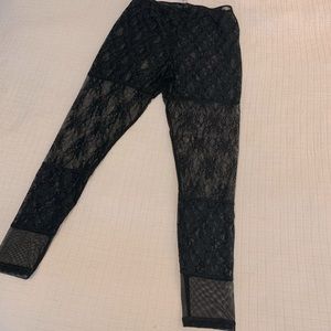 NWOT Intimately Free People lace leggings SZ L